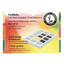 Estojo Plástico Daniel Smith Florales C/6 Pastilhas Aquarela