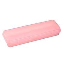 Estojo Plástico Multiuso 20,4cm x 6,7cm Escolar Porta-Trecos Necessaire Colorido -Maxcril