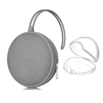 Estojo porta-chupeta Smlpuame BPA Free Silicone Grey Estojo porta-chupeta Smlpuame BPA Free Silicone Grey