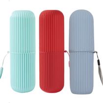 Estojo Porta Escova De Dente Multiuso Para Viagem Escola 3un