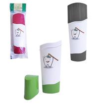 Estojo porta escova dental para viagem colorido