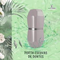 Estojo Porta Escova e Pasta Dental Plástico Multiuso para Banheiro Com Tampa Cores Estojo Porta Escova e Pasta Dental Plástico Multiuso para Banheiro Com Tampa Cores