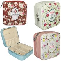 Estojo Porta Joias De Pvc Quadrado Frases Mae Com 4 Divisorias E Ziper 10X5Cm - INTERPONTE Estojo Porta Joias De Pvc Quadrado Frases Mae Com 4 Divisorias E Ziper 10X5Cm - INTERPONTE