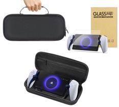 Estojo Portal Ps5 Case Rígido Preto + Película De Vidro Estojo Portal Ps5 Case Rígido Preto + Película De Vidro