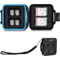 Estojo Portátil Para Cartão De Memória SD Micro SD Com 12 Slots Organizador De Armazenamento Para
