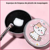 Estojo Portátil Para Limpeza De Pincéis De Maquiagem, Esponja, Remoção De Sombra, Secagem E Lavagem