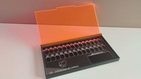 Estojo Posicionador de Facetas para Cimentação em Acrílico Fluorescente - JK Acrílicos Estojo Posicionador de Facetas para Cimentação em Acrílico Fluorescente - JK Acrílicos