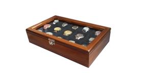 Estojo Prático e Luxuoso em Madeira Maciça para Relógios