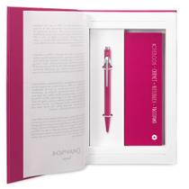 Estojo Presente Caran dAche 849 Caneta Purplish Red Bloco A6