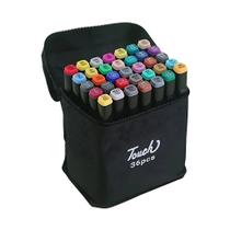 Estojo Preto Caneta C/36 Cores