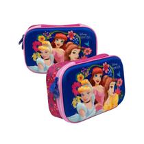 Estojo Princesas Infantil Rosa 3D Box Disney - Clio