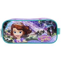 Estojo Princesinha Sofia Escolar Um Bolso Meninas Infantil