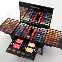 Estojo Profissional de Maquiagem com 180 Cores - Sombras e Blushes