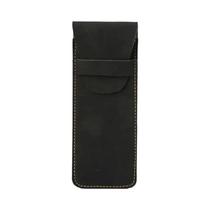 Estojo Protetor Para Caneta Tinteiro Vintage Em Couro PU Fosco De Grande Capacidade, Conjunto Duplo