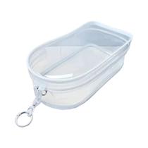 Estojo Protetor Transparente Colorido Para Bonecas De Pelúcia De 17cm Com Chaveiro, Bolsa De