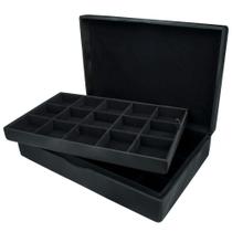 Estojo Quadriculado para Armazenar Joias Gigante Duplo Coleção Cetim (29 X 45 Cm) Estojo Quadriculado para Armazenar Joias Gigante Duplo Coleção Cetim (29 X 45 Cm)