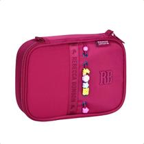 Estojo Rebecca Bonbon Beaded Fun Box Organizador Escolar Cor Rosa Lisa