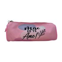 Estojo Redondo - Mãe Eu te Amo - 20x8,5cm - 1 unidade - Rizzo Estojo Redondo - Mãe Eu te Amo - 20x8,5cm - 1 unidade - Rizzo