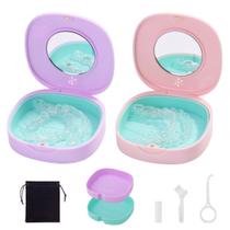 Estojo retentor, pacote com 2 orifícios de ventilação e espelhos para Invisalign Estojo retentor, pacote com 2 orifícios de ventilação e espelhos para Invisalign