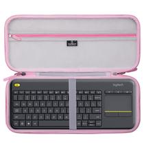 Estojo Rígido à Prova d'Água e Antichoque para Teclado Tourmate Cinza e Rosa Estojo Rígido à Prova d'Água e Antichoque para Teclado Tourmate Cinza e Rosa
