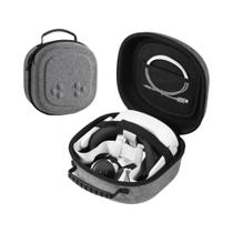 Estojo Rígido Portátil Para Meta Quest 3S/3/2, Estojo Para Headset De Jogos VR E Controladores Touch Estojo Rígido Portátil Para Meta Quest 3S/3/2, Estojo Para Headset De Jogos VR E Controladores Touch