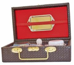 Estojo Santa Ceia Maleta Para Servir Em Casa Visita Completo