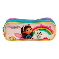 Estojo sestini gabby fadas duplo infantil menina 066152