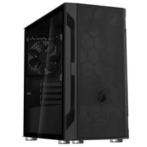 Estojo SilverStone Technology FARA H1M de vidro temperado preto