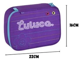 Estojo Simples 22 x 16 x 6 Luluca Lilas