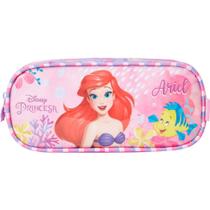 Estojo Simples Ariel X1 com Frente em PVC Cristal com Glitter