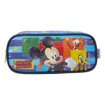 Estojo Simples Azul - Disney Mickey XERYUS IMPORTACAO E Estojo Simples Azul - Disney Mickey XERYUS IMPORTACAO E