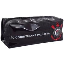 Estojo Simples Corinthians PVC GG Cristal Transparente Estojo Simples Corinthians PVC GG Cristal Transparente
