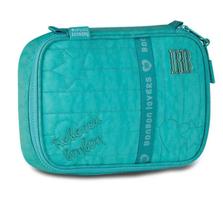 Estojo Simples Escolar Feminino Rebeca Bonbon Liso Azul