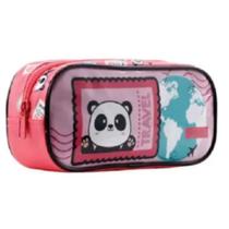 Estojo Simples Escolar Panda Xeryus 12315 Rosa Estojo Simples Escolar Panda Xeryus 12315 Rosa