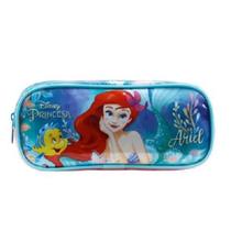Estojo Simples Escolar Pequena Sereia Ariel Princesas 11485 Estojo Simples Escolar Pequena Sereia Ariel Princesas 11485