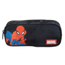 Estojo Simples Escolar Spider Man College Preto Xeryus 14995 Estojo Simples Escolar Spider Man College Preto Xeryus 14995