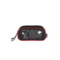 Estojo snoopy preto un