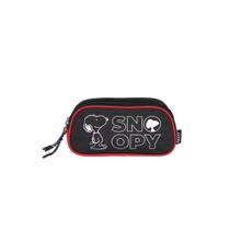 Estojo snoopy preto un - LUXCEL