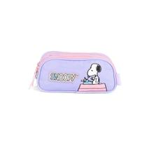 Estojo snoopy roxo un - LUXCEL