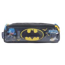 Estojo Soft 3 Divisões Infantil Menino Cinza Batman Dermiwil