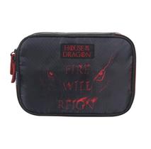 Estojo Soft Luxo Fire Will Reign House Of The Dragon com Capacidade para 100 canetas