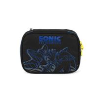 Estojo Sonic Box 100 Pens Teen Meninos 36 Elásticos Escolar Cor:Azul Estojo Sonic Box 100 Pens Teen Meninos 36 Elásticos Escolar Cor:Azul