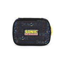 Estojo Sonic Box 100 Pens Teen Meninos 36 Elásticos Escolar Cor:Azul