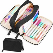 Estojo Sooez 22 cm de Veludo Cotelê Grande Capacidade Estojo Sooez 22 cm de Veludo Cotelê Grande Capacidade
