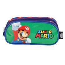 Estojo Super Mario Duplo Escolar Original Luxcel Nintendo