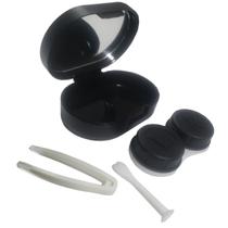 Estojo Suporte Para Guardar Lentes De Contato Com Espelho Pinça e Aplicador Ventosa Estojo Suporte Para Guardar Lentes De Contato Com Espelho Pinça e Aplicador Ventosa