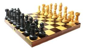 Estojo Tabuleiro Xadrez Com Peças Madeira Profissional Estojo Tabuleiro Xadrez Com Peças Madeira Profissional