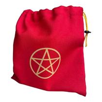 Estojo Tarot Tecido Pentagrama Baralho 20x19 cm - Escolha a Cor