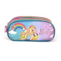 Estojo Tecido Barbie 2 Ziperes Turquesa - EI35886BB-TQ Estojo Tecido Barbie 2 Ziperes Turquesa - EI35886BB-TQ