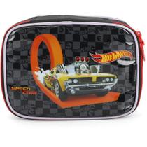 Estojo Tecido BOX HOT Wheels G 1 Zíper Preto